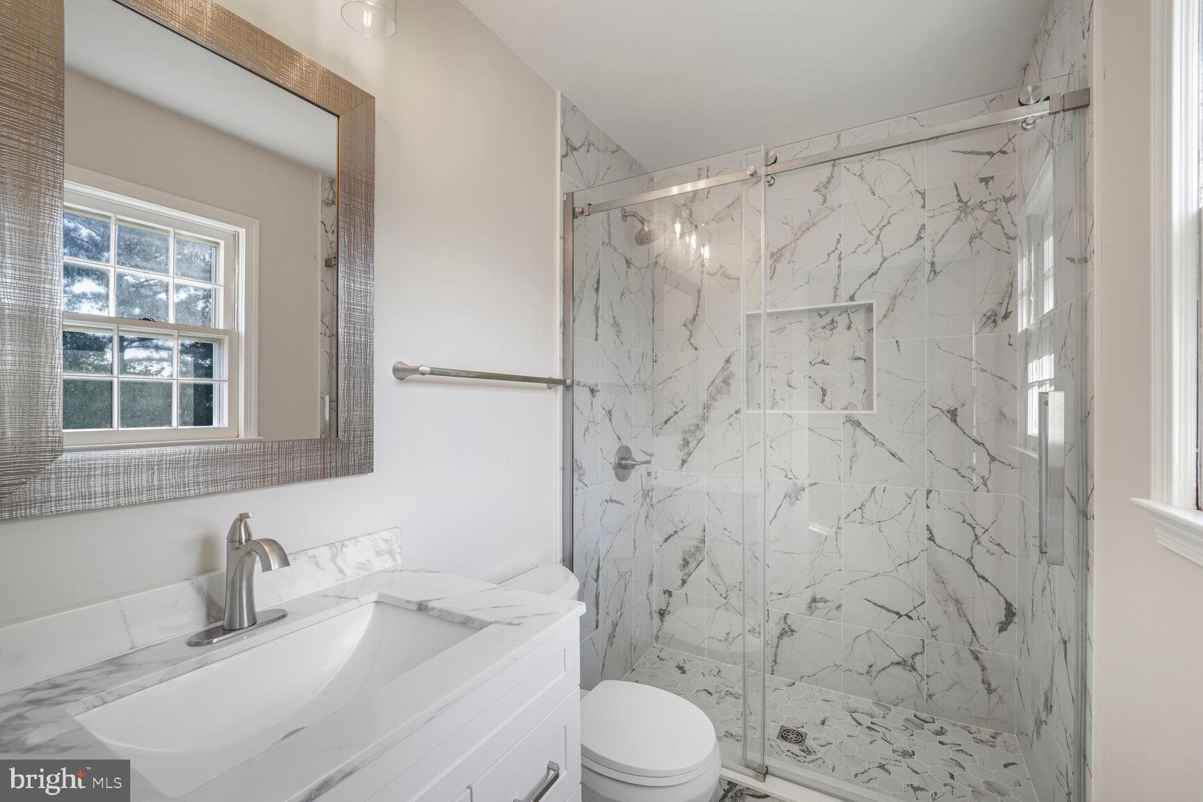 13802 Poplar Tree Road Chantilly, VA 20151 - Photo 34 of 61 a bathroom with a sink a toilet and shower