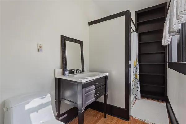 a view of a storage & utility room in a house