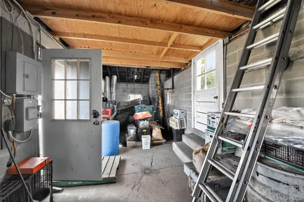 a view of storage and utility room