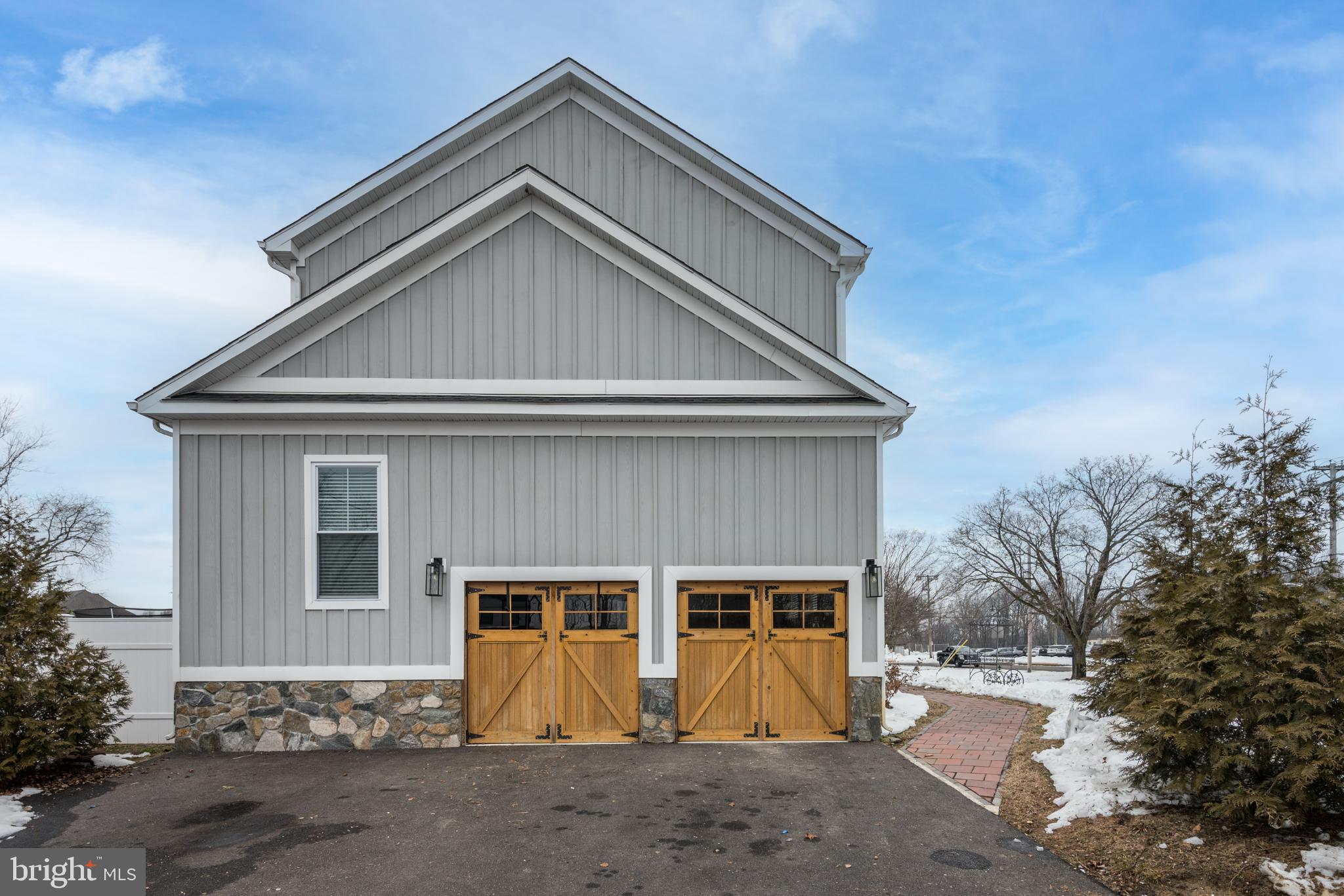 144 Hurffville Grenloch Road Sewell, NJ 08080 - Photo 53 of 59 Charming garage with rustic wooden doors.