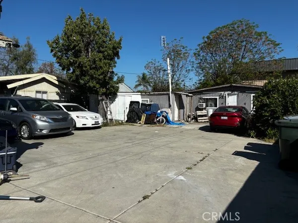 a car parked on the side of a street