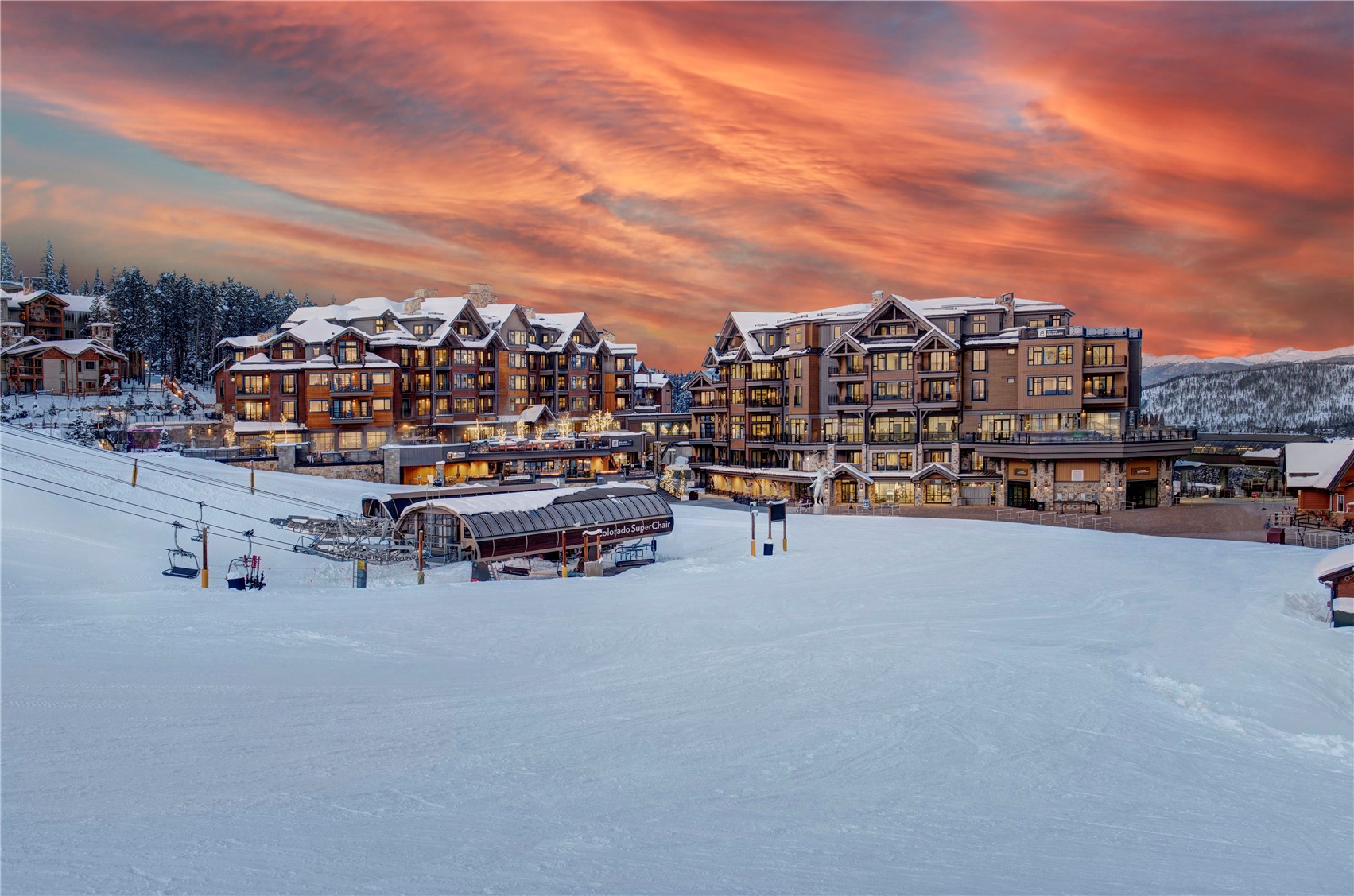 1627 Ski Hill Road, Unit COLORADO Breckenridge, CO 80424 - Photo 1 of 7 a view of a terrace with city view