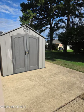 a backyard of a house