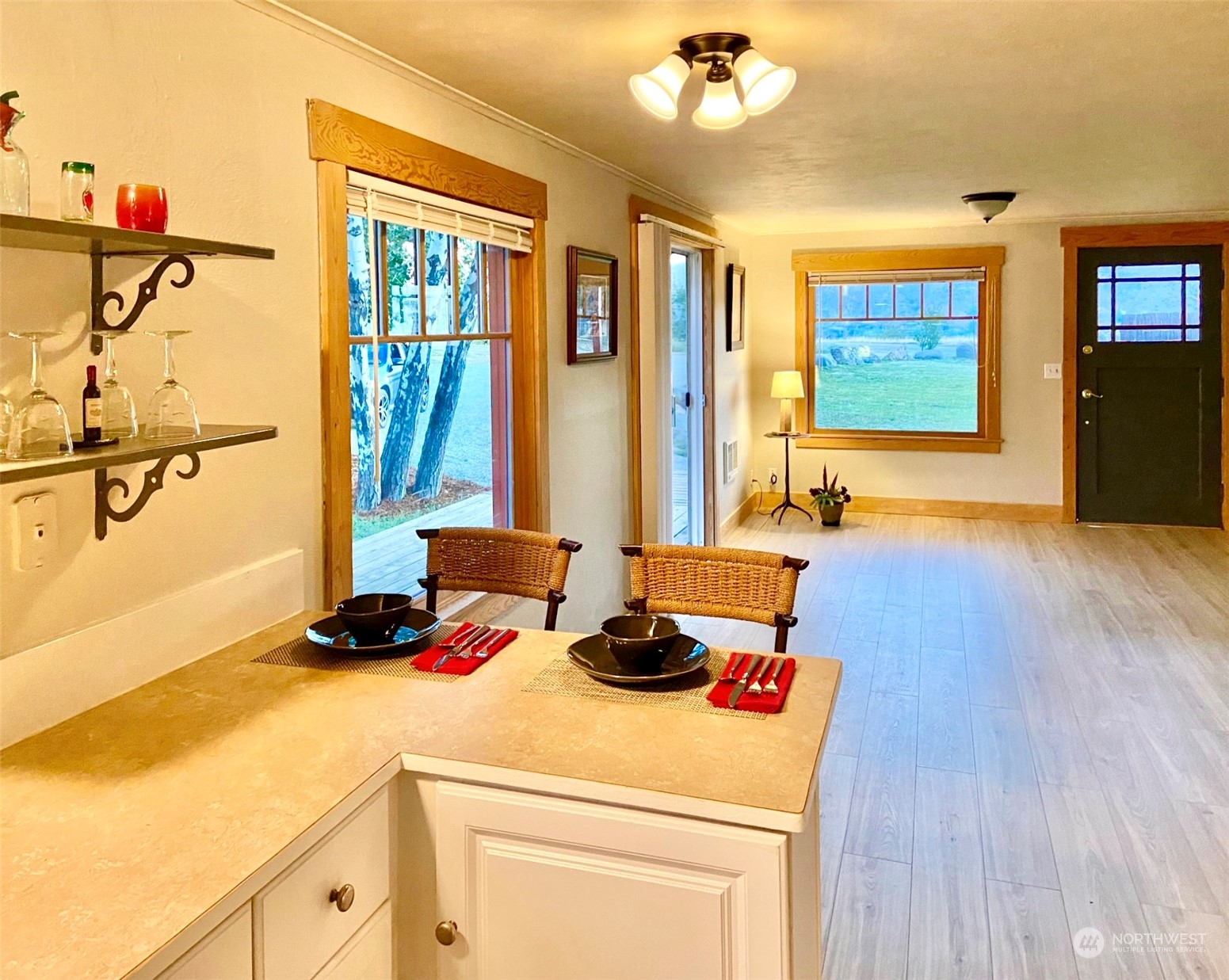 28 Alder Road Twisp, WA 98856 - Photo 3 of 23 a kitchen with a refrigerator and a stove