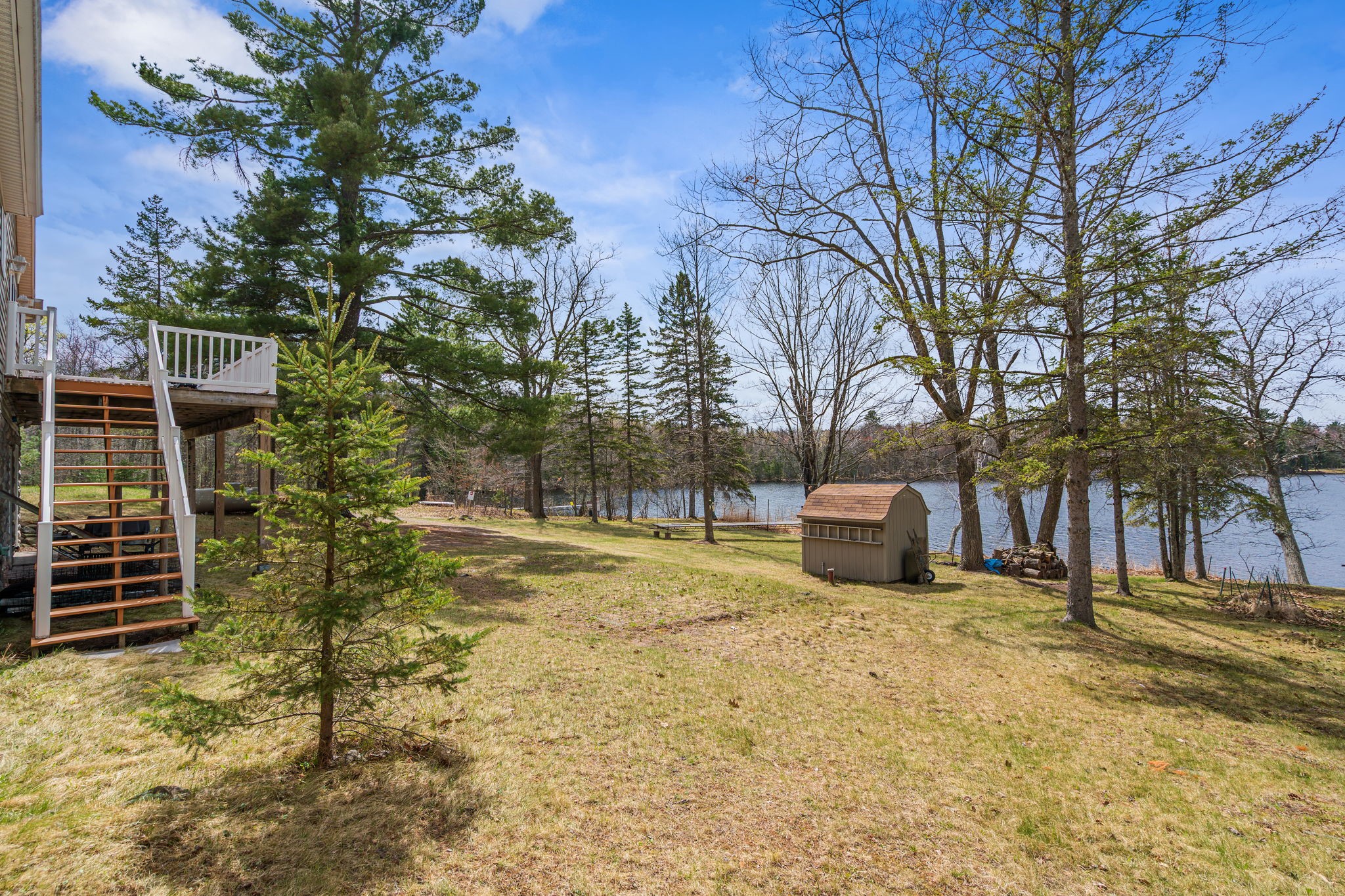 12503 Small Road Hayward, WI 54843 - Photo 12 of 36 Deck access right up to the main level of home.