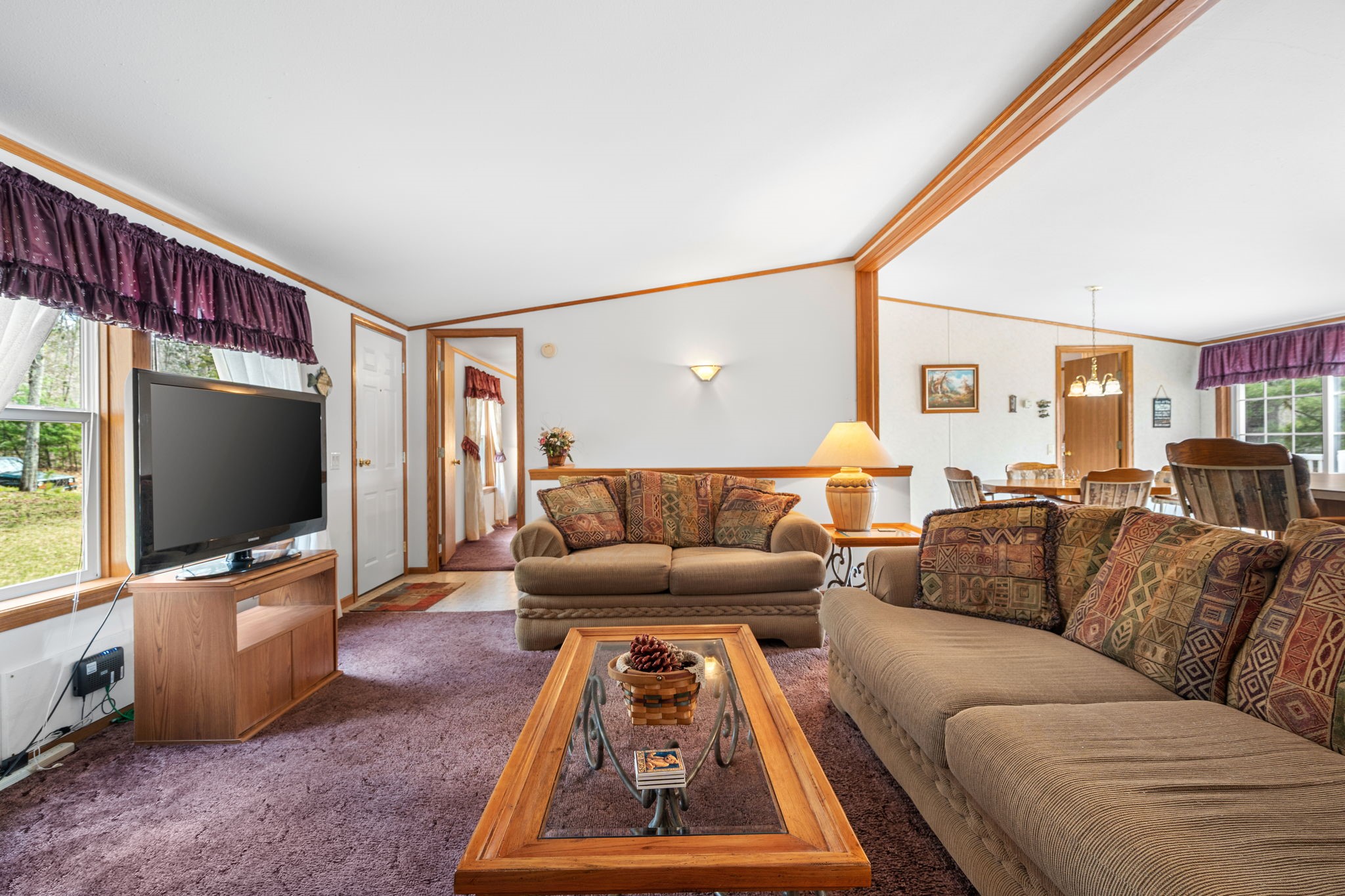 12503 Small Road Hayward, WI 54843 - Photo 17 of 36 Private views overlooking the backyard. Master bedroom is located straight back.