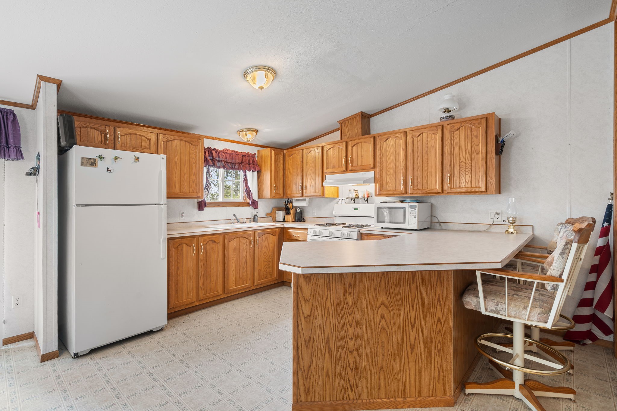 12503 Small Road Hayward, WI 54843 - Photo 22 of 36 Nice space in the kitchen to prepare meals while enjoying friends and family.