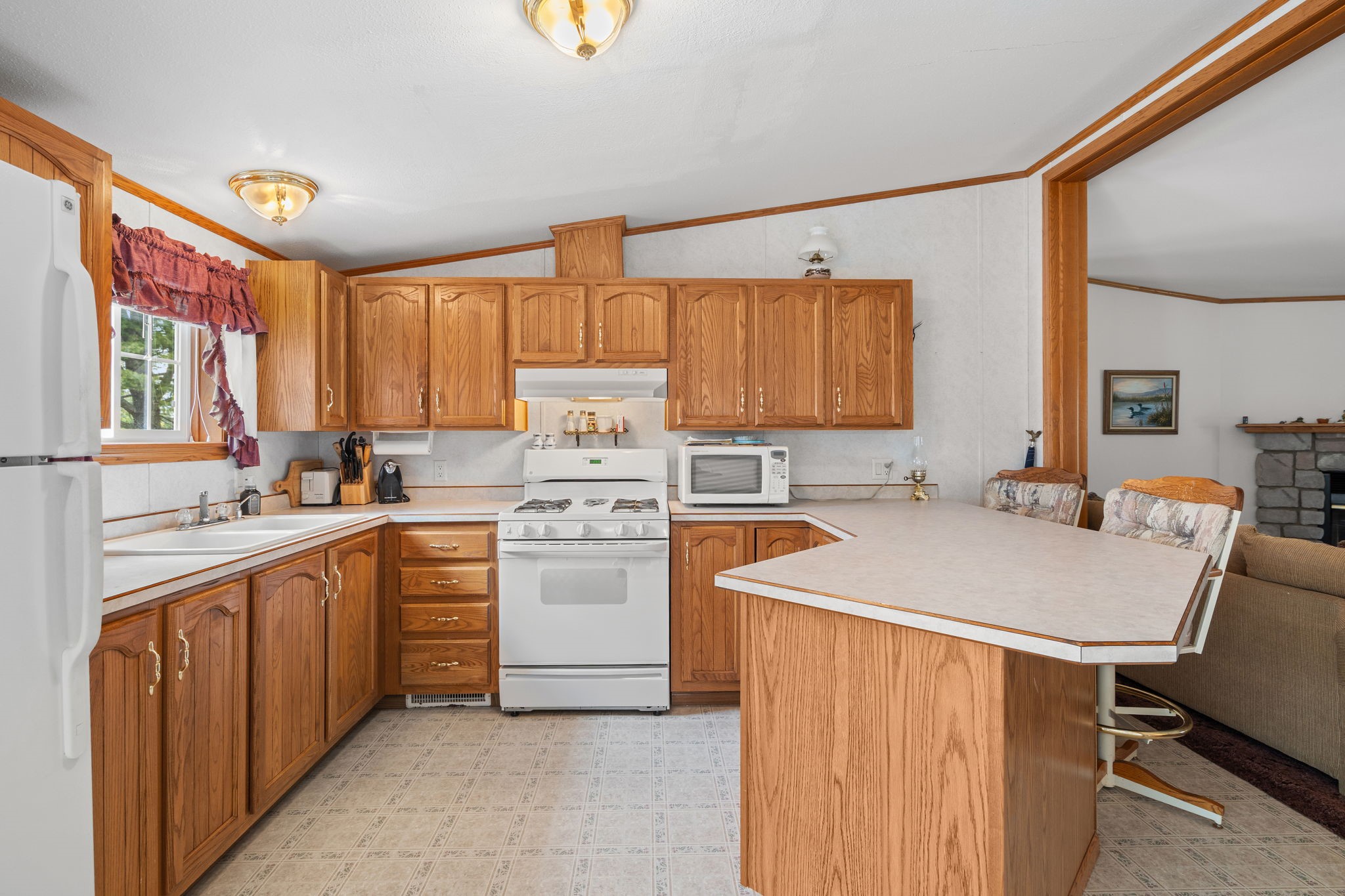 12503 Small Road Hayward, WI 54843 - Photo 23 of 36 Plenty of cabinet and counter space. Most all kitchen items are included in the sale.