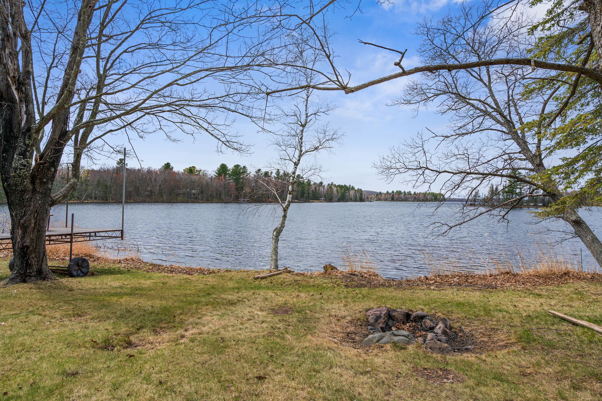 12503 Small Road Hayward, WI 54843 - Photo 10 of 36 Roll in dock is included plus space for boat lift.