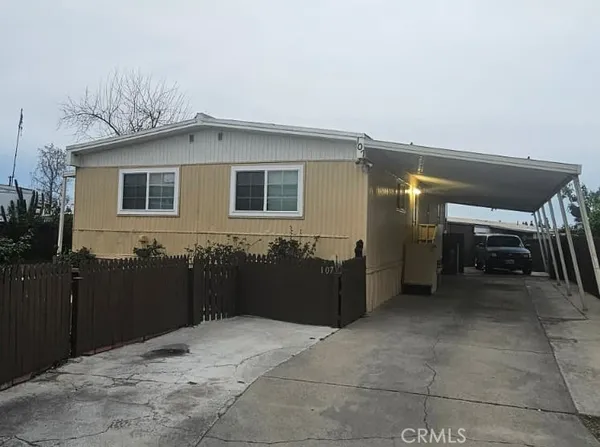a backyard of a house