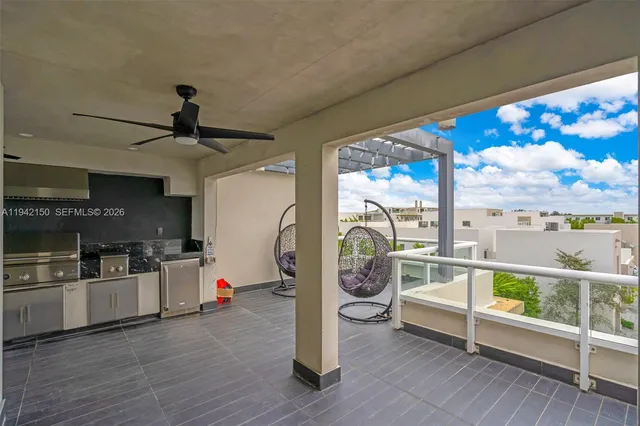 a view of a city that has tall buildings