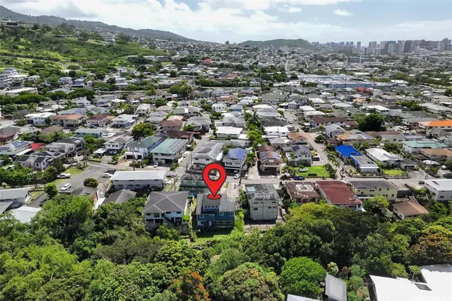 an aerial view of city