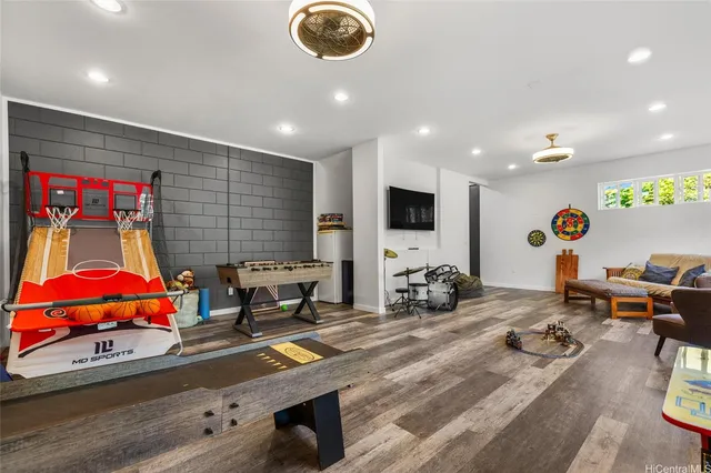 a room with furniture and a window