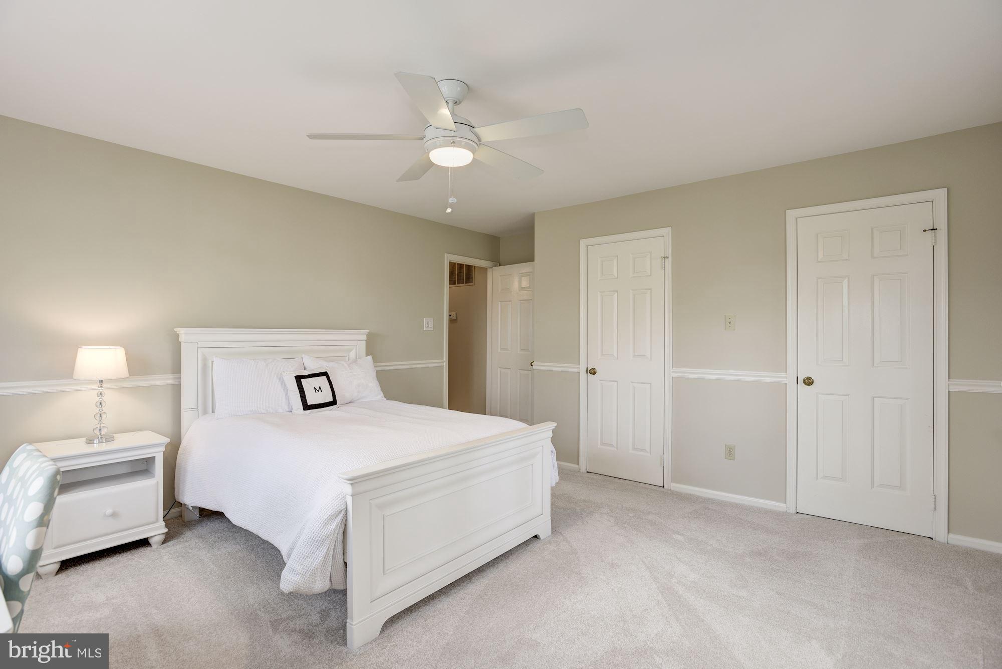 923 Ridge Drive McLean, VA 22101 - Photo 35 of 78 Bedroom #2 with ceiling fan and two closets