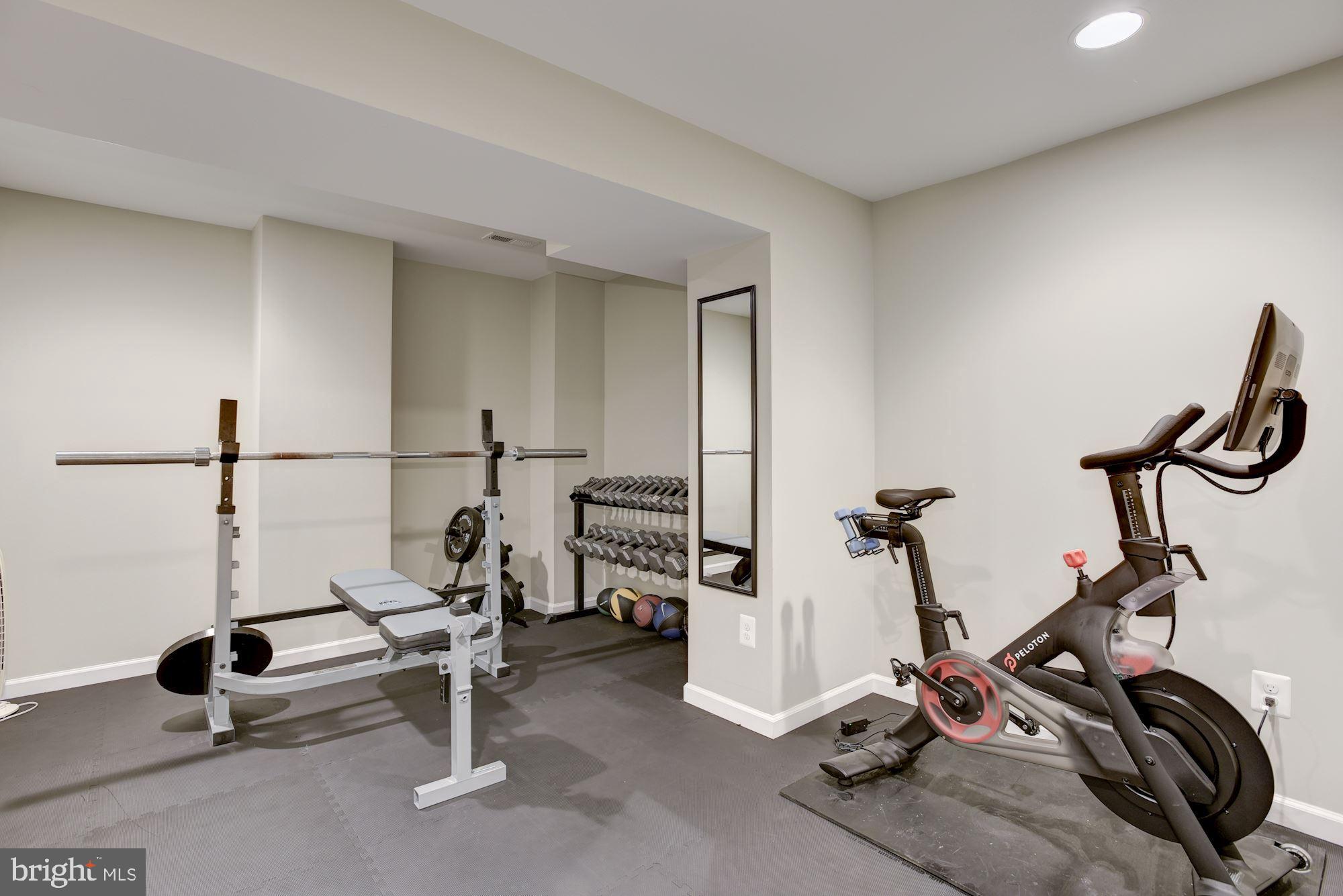 923 Ridge Drive McLean, VA 22101 - Photo 51 of 78 Exercise room with rubber mats