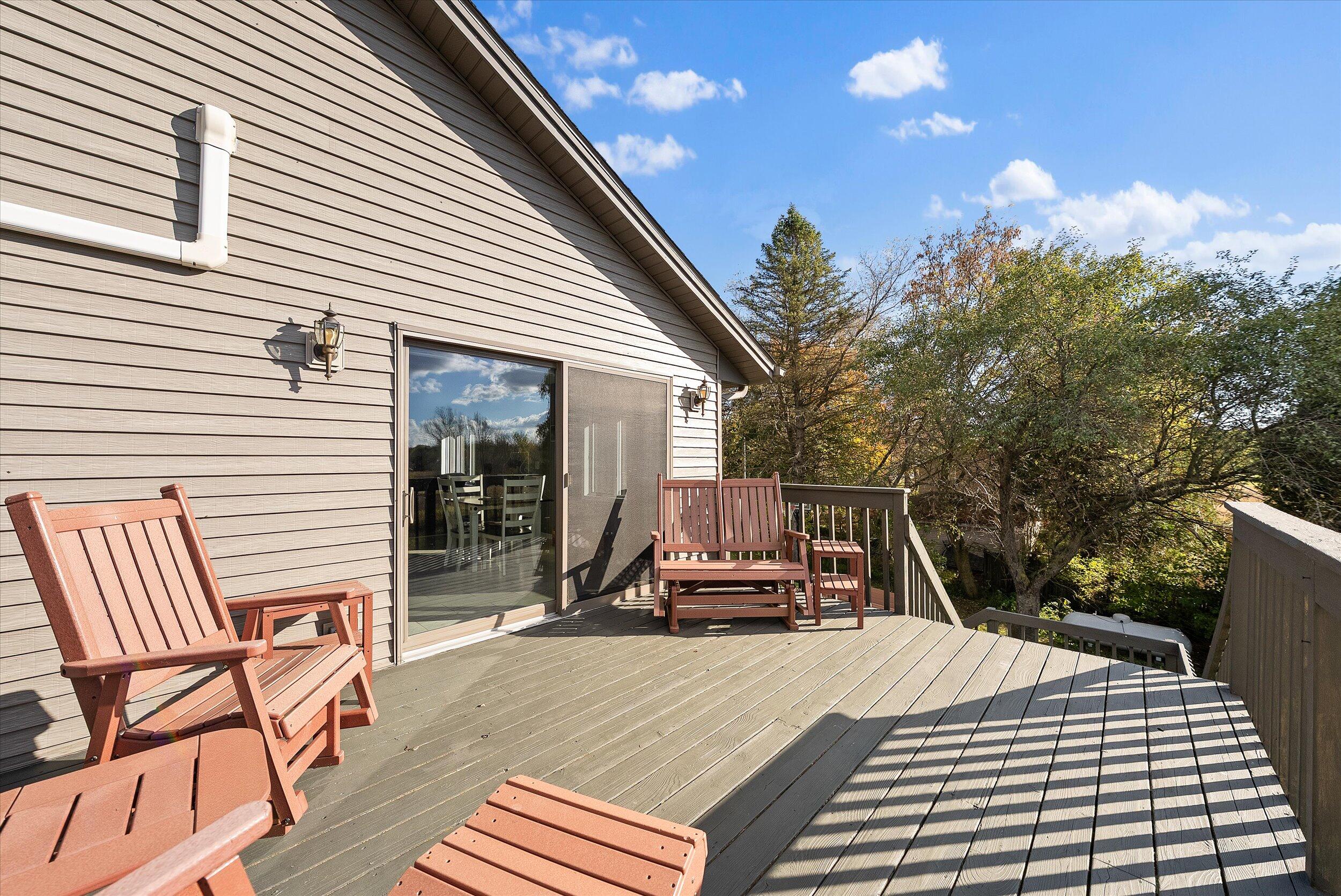 9083 Fillmore Road Farmington, WI 53021 - Photo 43 of 61 43-Backyard Deck