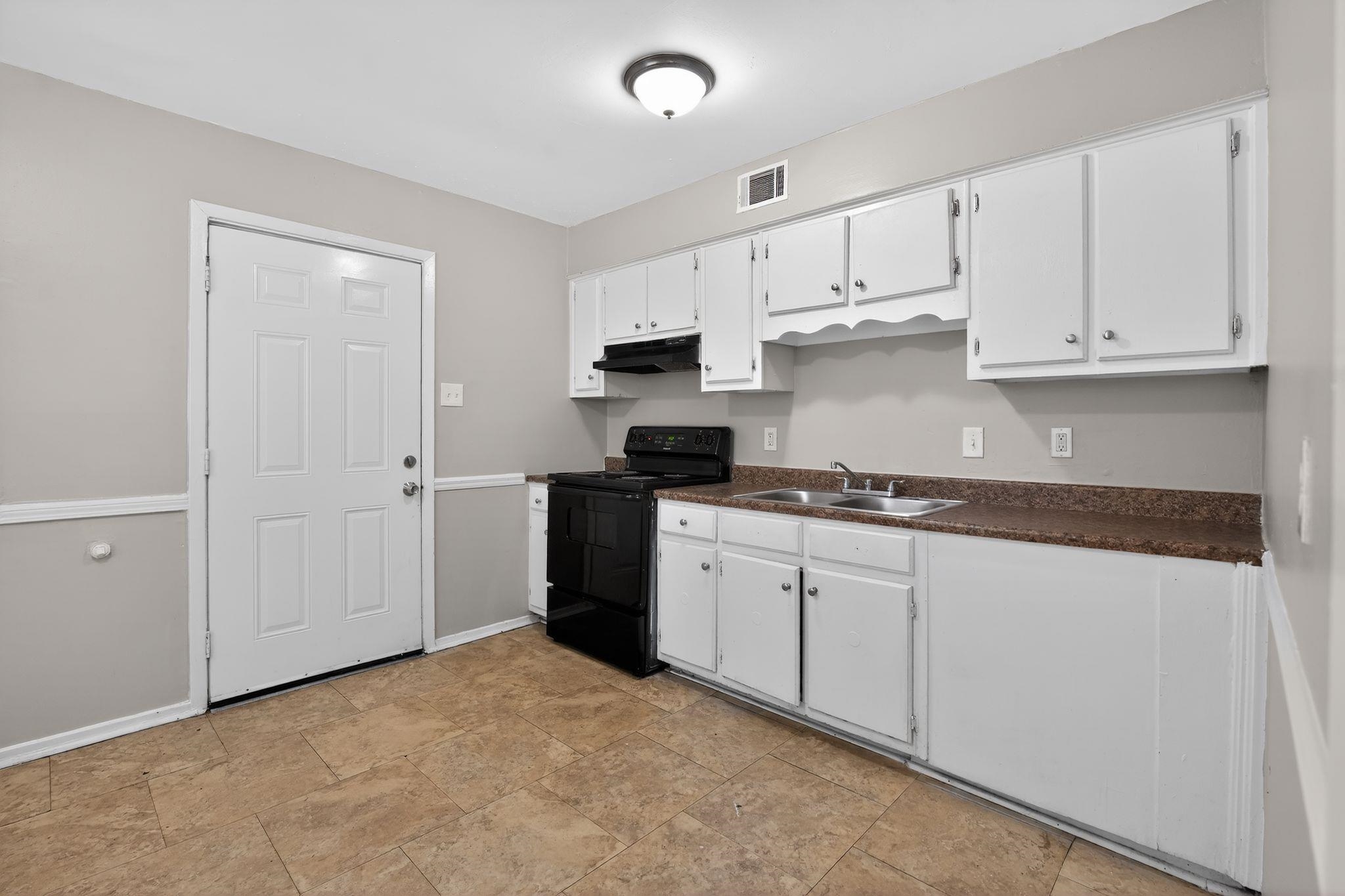 2449 Labonte Drive Memphis, TN 38127 - Photo 15 of 30 a kitchen with granite countertop white cabinets and stainless steel appliances