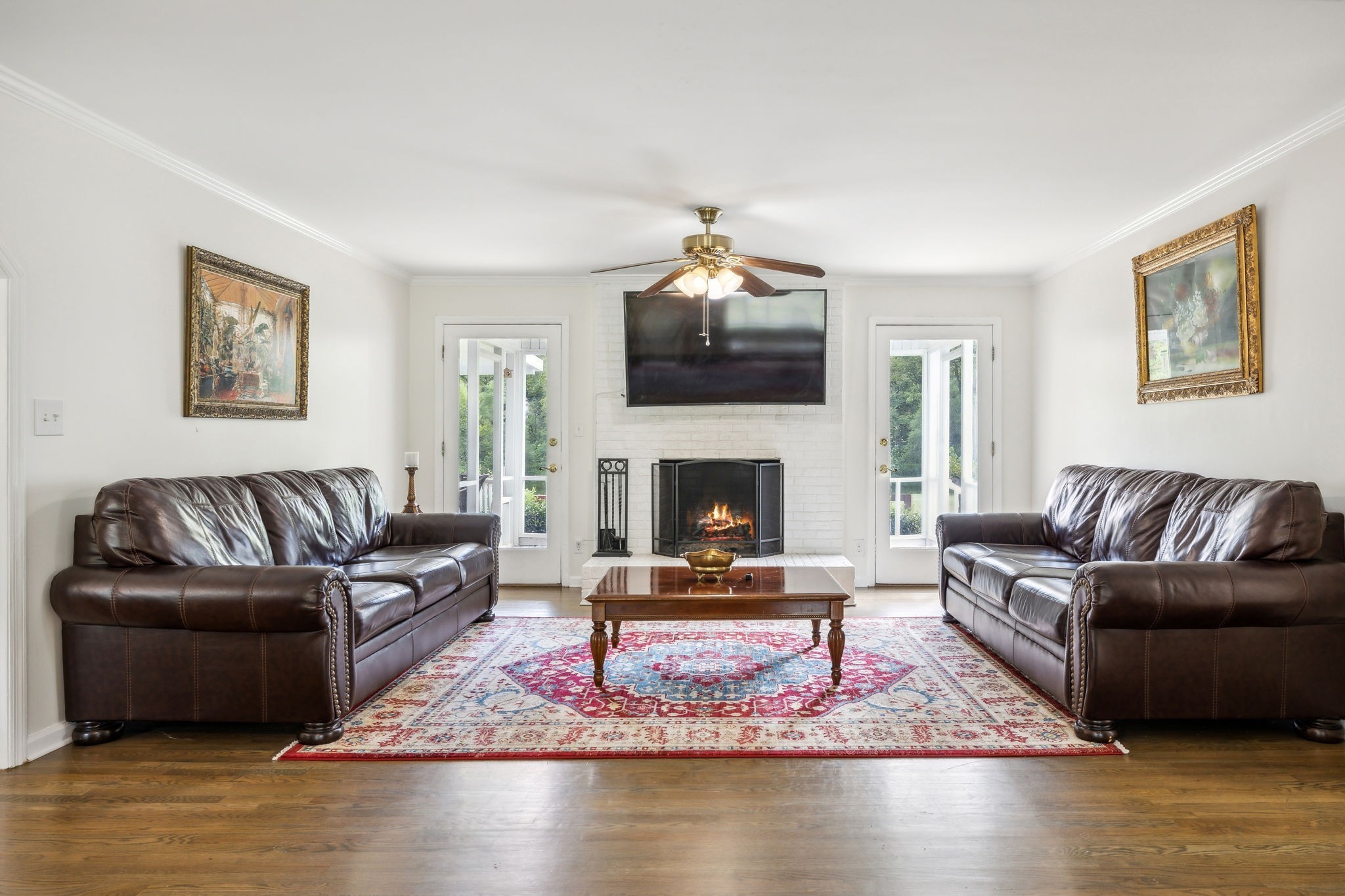 600 Blooming Grove Road Pulaski, TN 38478 - Photo 14 of 68 a living room with furniture and a fireplace