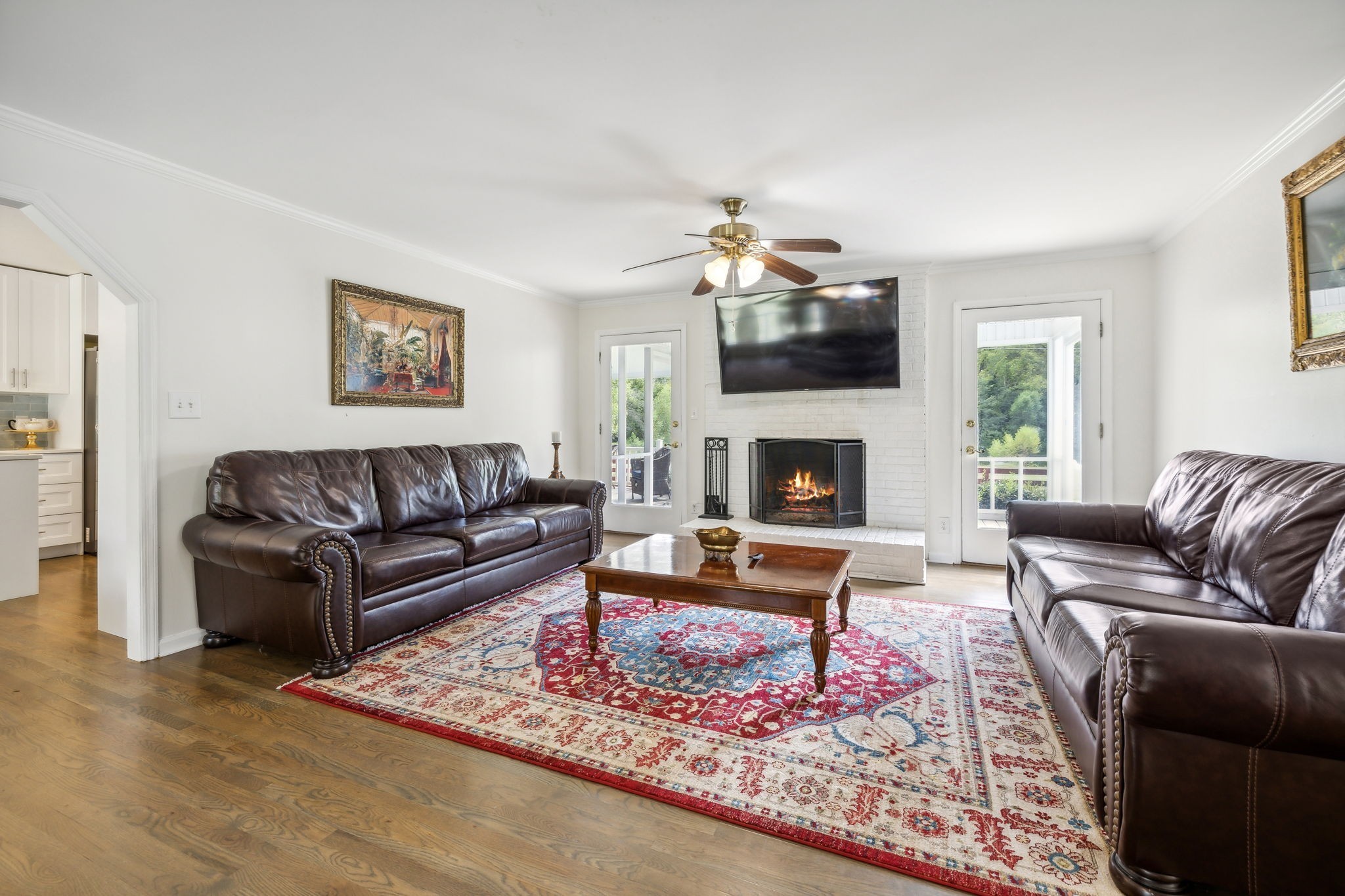 600 Blooming Grove Road Pulaski, TN 38478 - Photo 15 of 68 a living room with furniture and a fireplace