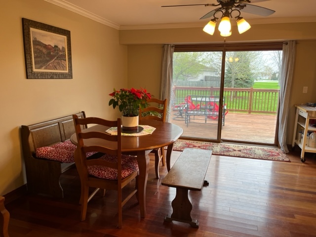 5833 South Skare Road Rochelle, IL 61068 - Photo 14 of 41 a view of a dining room with furniture window and outside view