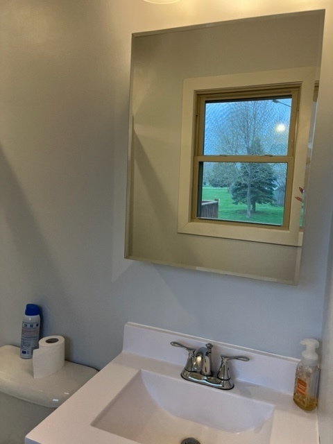5833 South Skare Road Rochelle, IL 61068 - Photo 22 of 41 a bathroom with a sink and a window