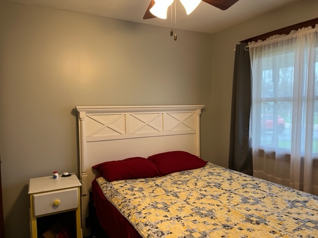 5833 South Skare Road Rochelle, IL 61068 - Photo 28 of 41 a bedroom with a bed and a window