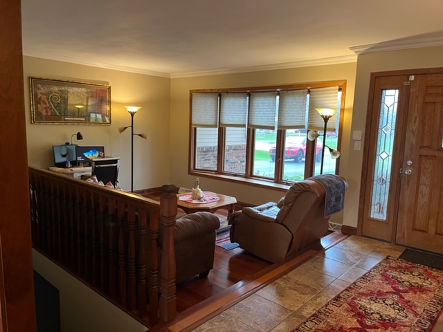 5833 South Skare Road Rochelle, IL 61068 - Photo 3 of 41 a living room with furniture and a window