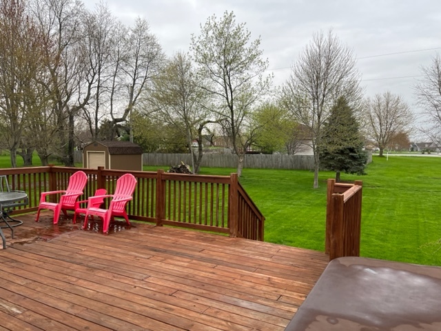 5833 South Skare Road Rochelle, IL 61068 - Photo 35 of 41 a view of bench sitting next to a yard