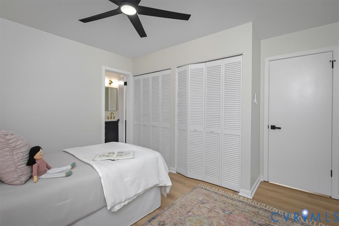 4200 Northwich Road Midlothian, VA 23112 - Photo 27 of 50 Bedroom featuring two closets, light wood-style fl