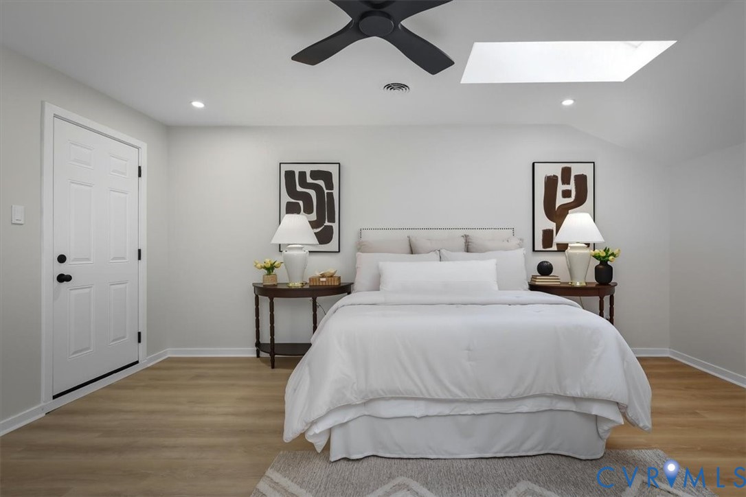 4200 Northwich Road Midlothian, VA 23112 - Photo 36 of 50 Bedroom with light wood finished floors, ceiling f