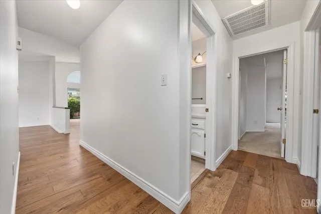 wooden floor in a gallery