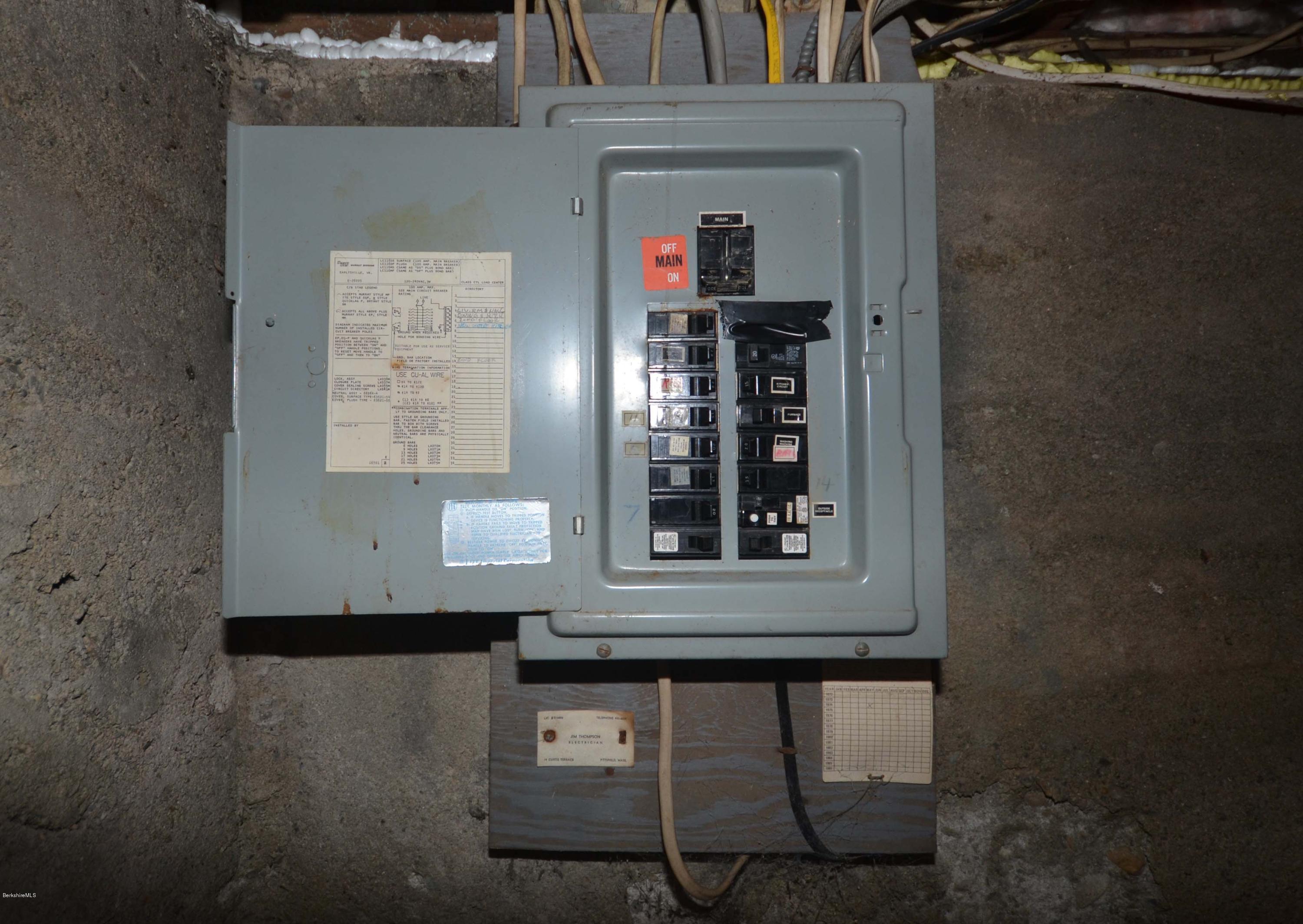 92 Holmes Road Pittsfield, MA 01201 - Photo 27 of 28 Electrical Panel