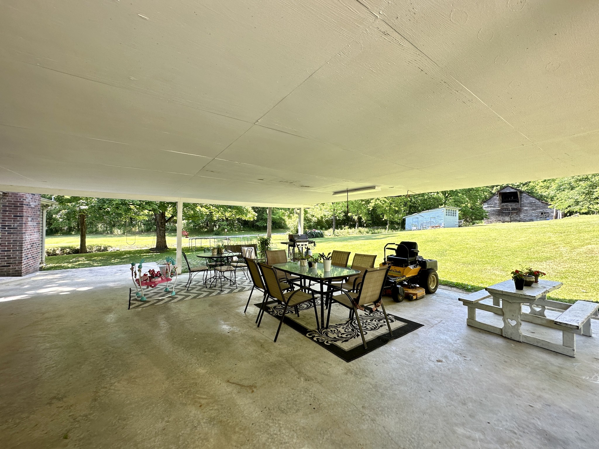 3437 Wolf Creek Road Silver Point, TN 38582 - Photo 32 of 70 a view of a patio with swimming pool and sitting area