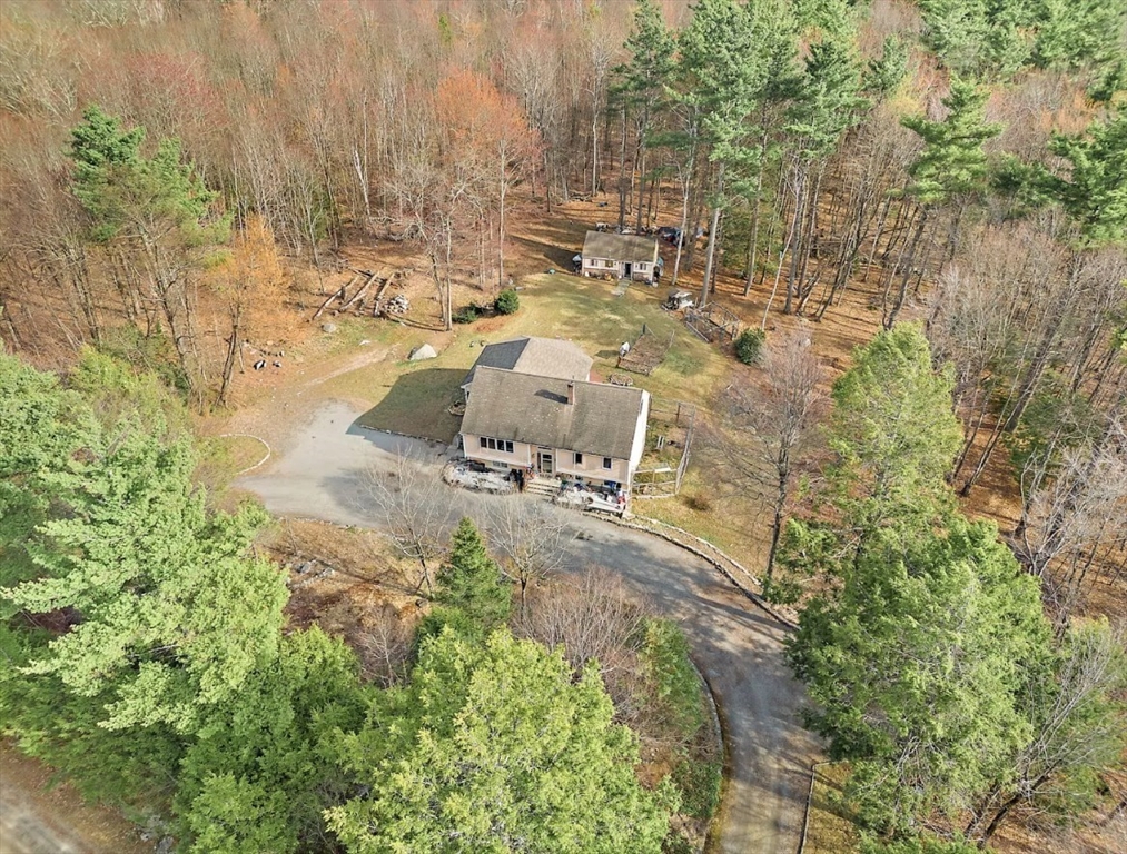 6 Plum Tree Lane Hubbardston, MA 01452 - Photo 27 of 31 an aerial view of residential house with outdoor space