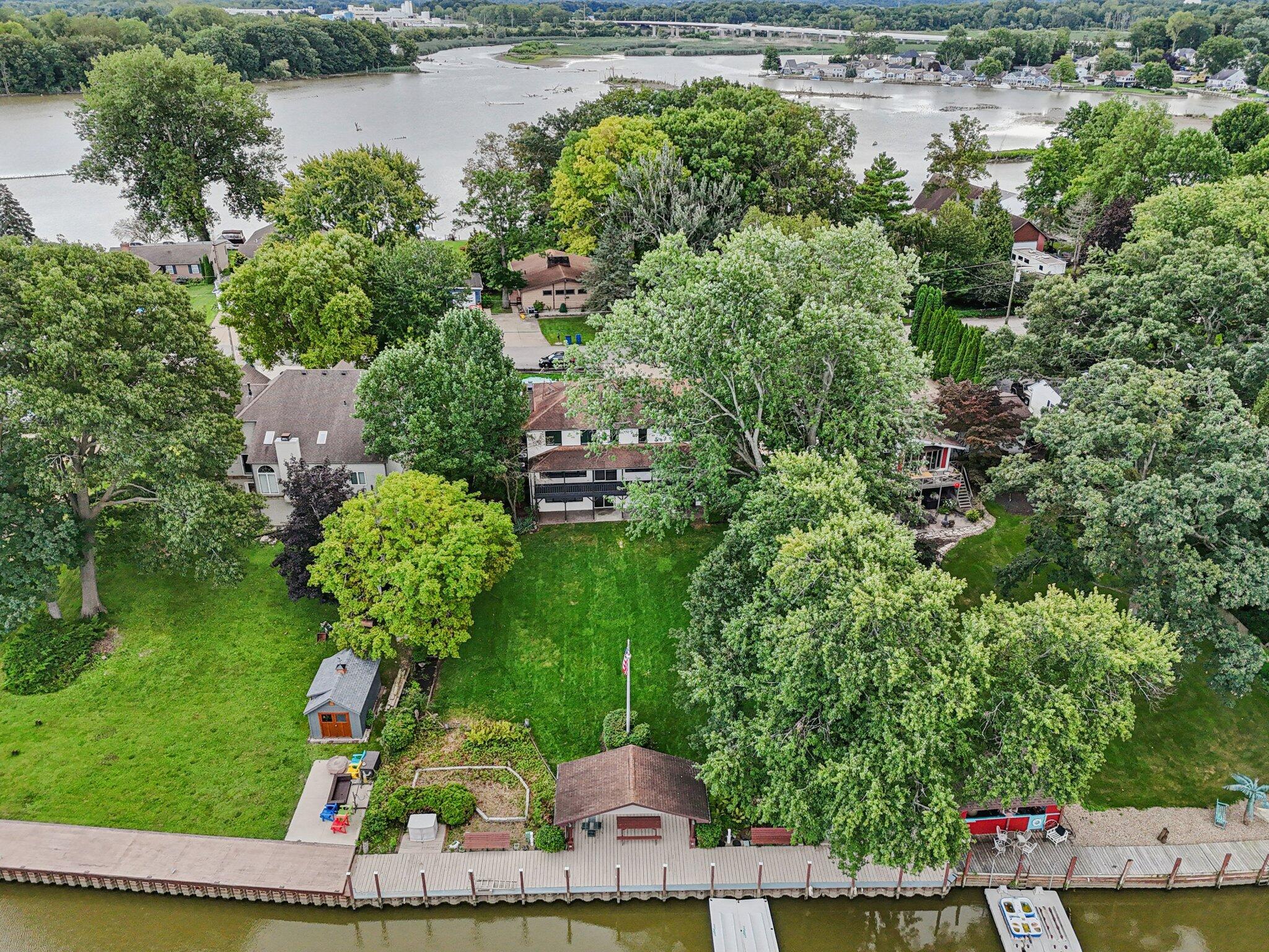 1219 Riverside Drive Huron, OH 44839 - Photo 54 of 61 Aerial View of Boat Dock