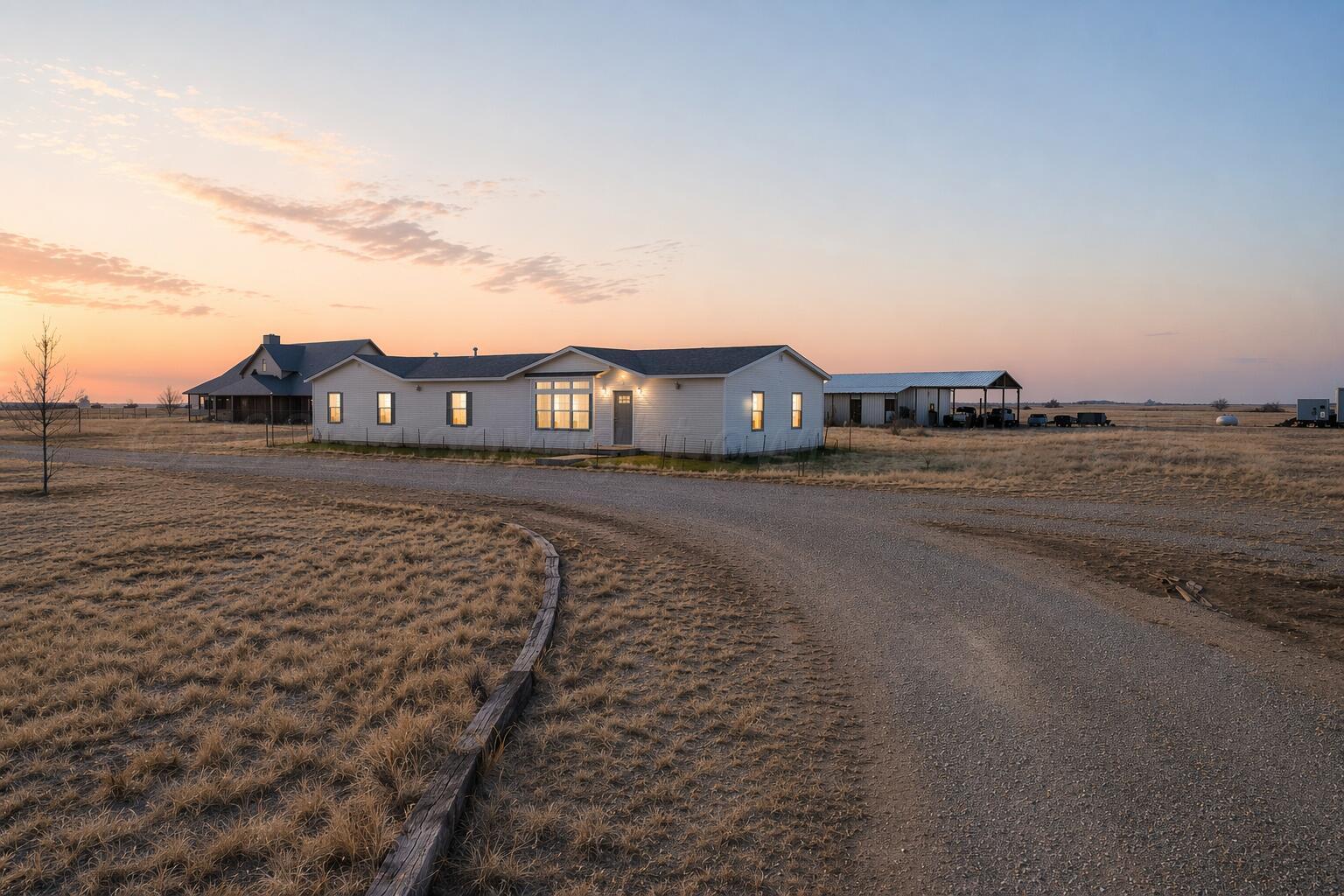 16332 Old Ranch Road Canyon, TX 79015 - Photo 1 of 1 Dusk Front
