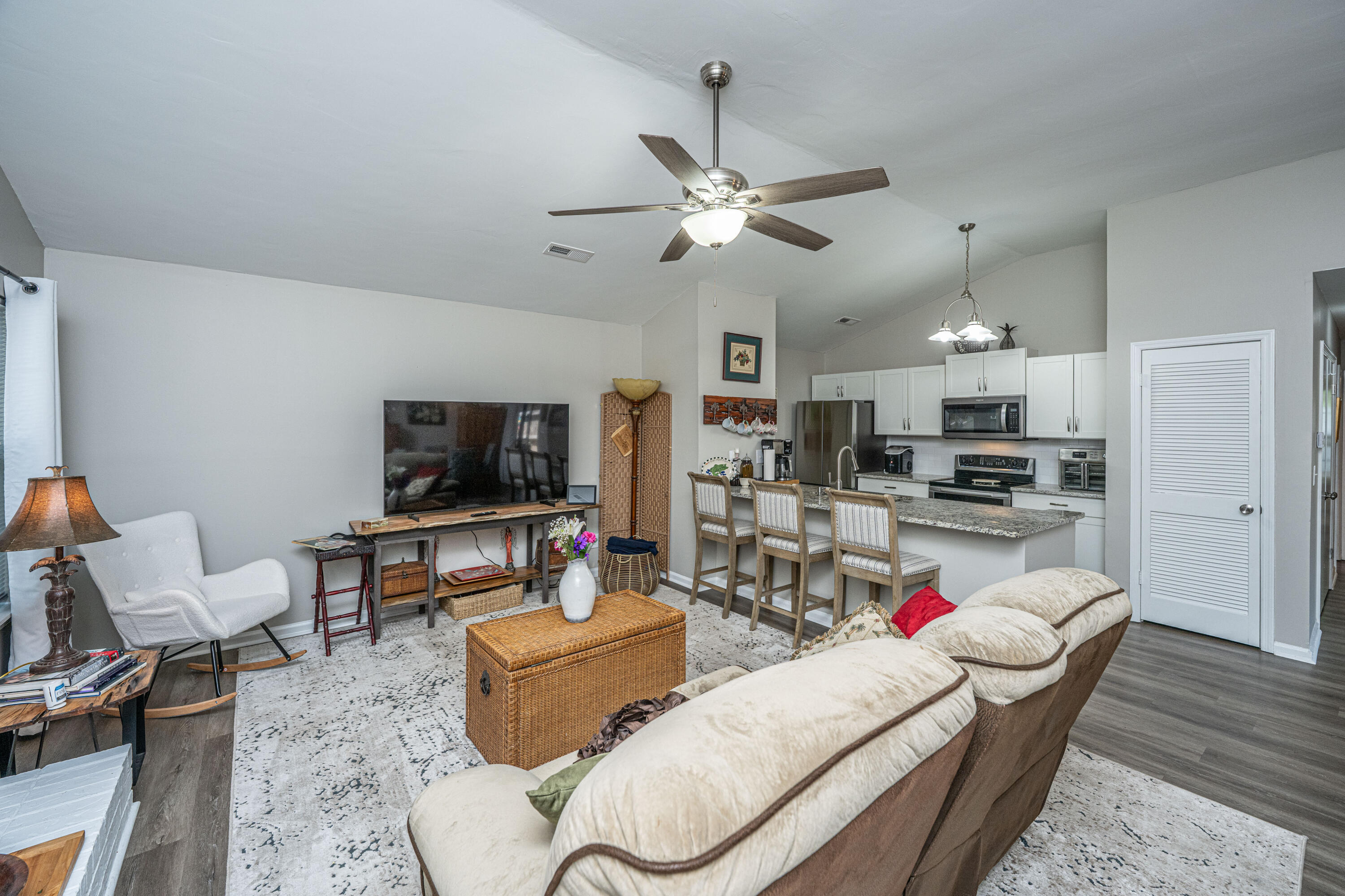 717 Temple Road, Unit B Ladson, SC 29456 - Photo 2 of 18 Living room & kitchen