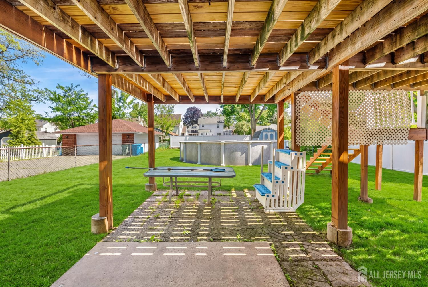 245 4th Street Dunellen, NJ 08812 - Photo 23 of 27 a garden view with a seating space