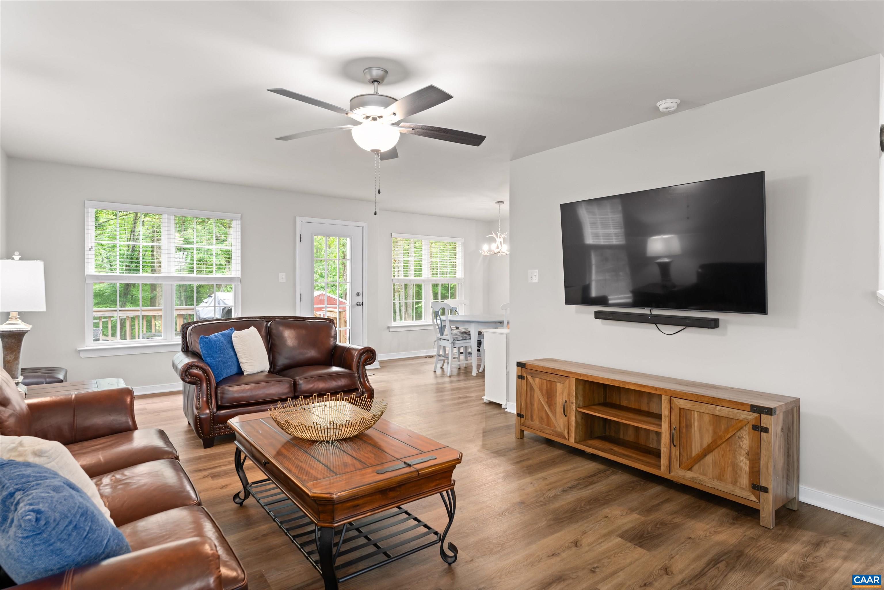 1760 Haden Martin Road Palmyra, VA 22963 - Photo 17 of 51 a living room with furniture and a flat screen tv
