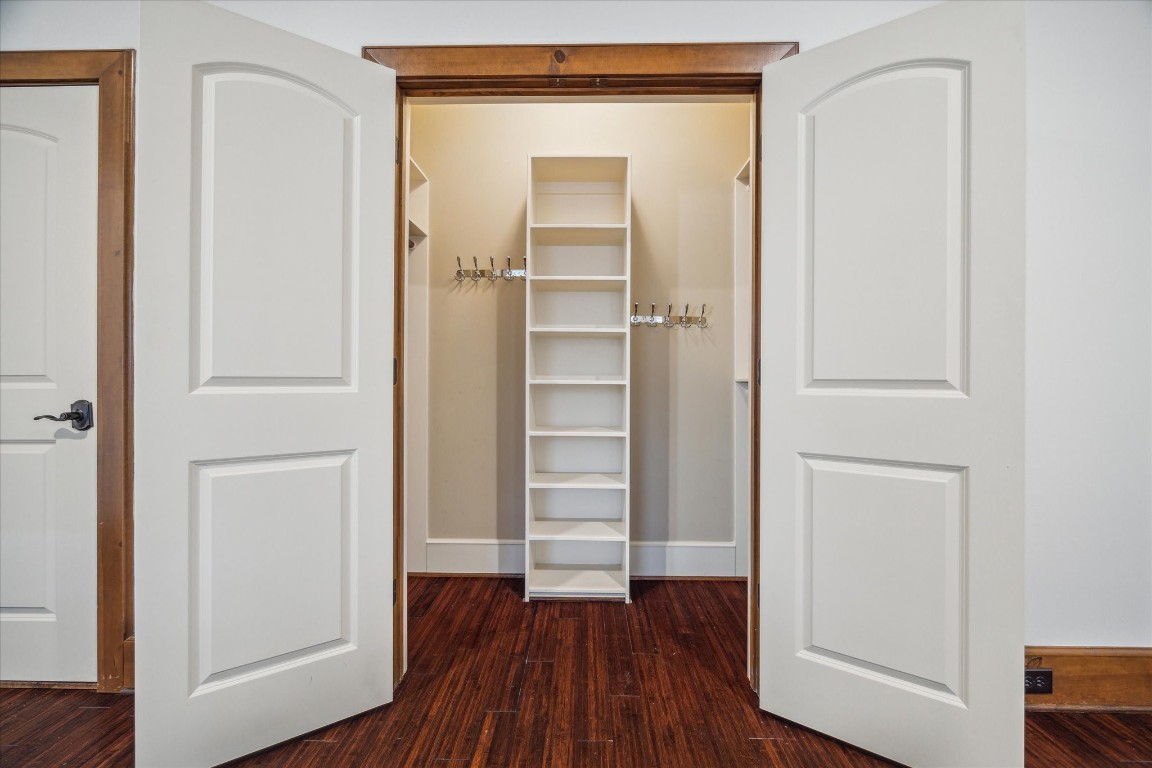3614 Lancashire Street Houston, TX 77027 - Photo 41 of 47 a view of walk in closet with empty racks