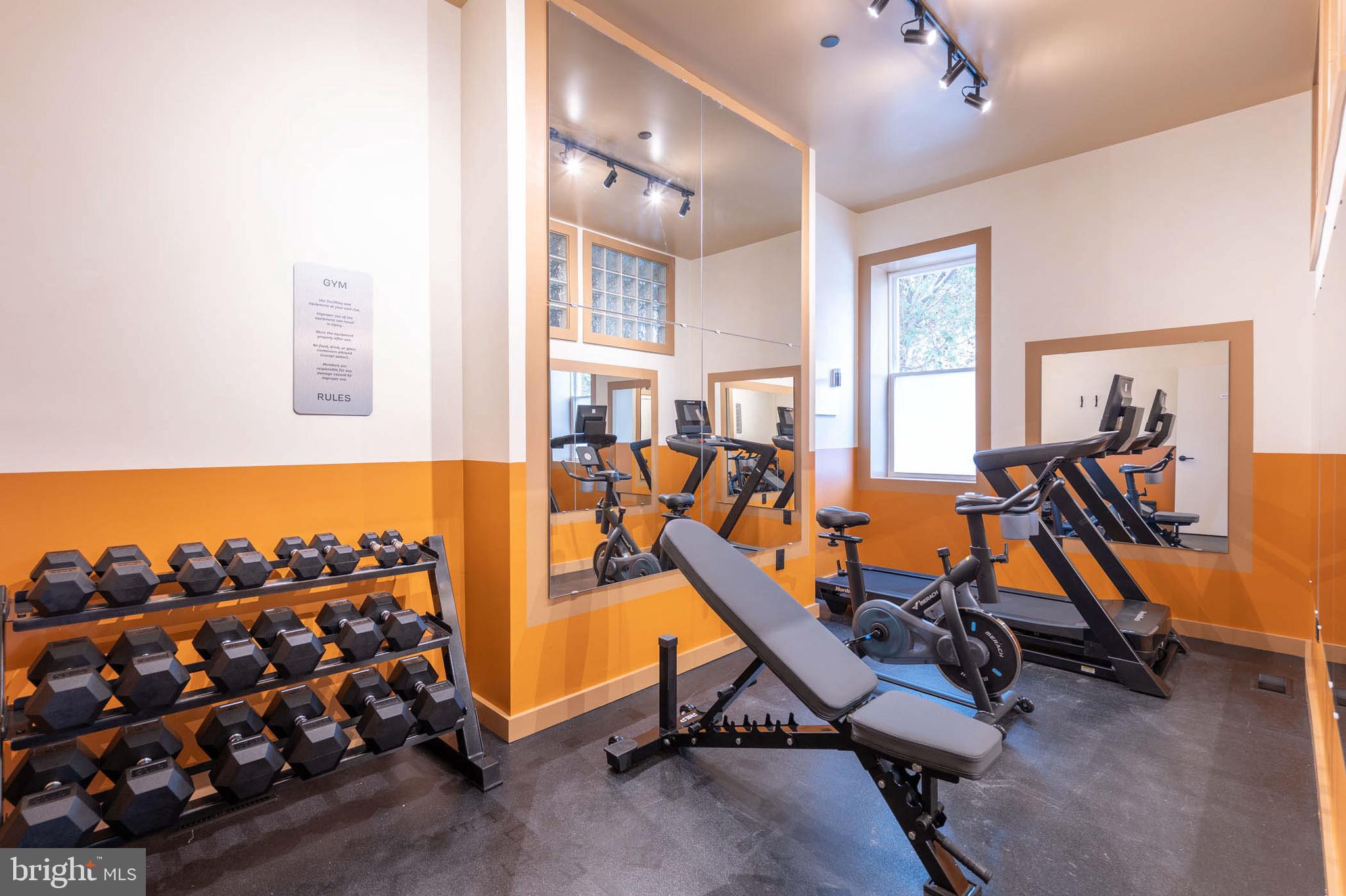 2021 4th Street Northwest Washington, DC 20001 - Photo 19 of 27 a view of a room with gym equipment