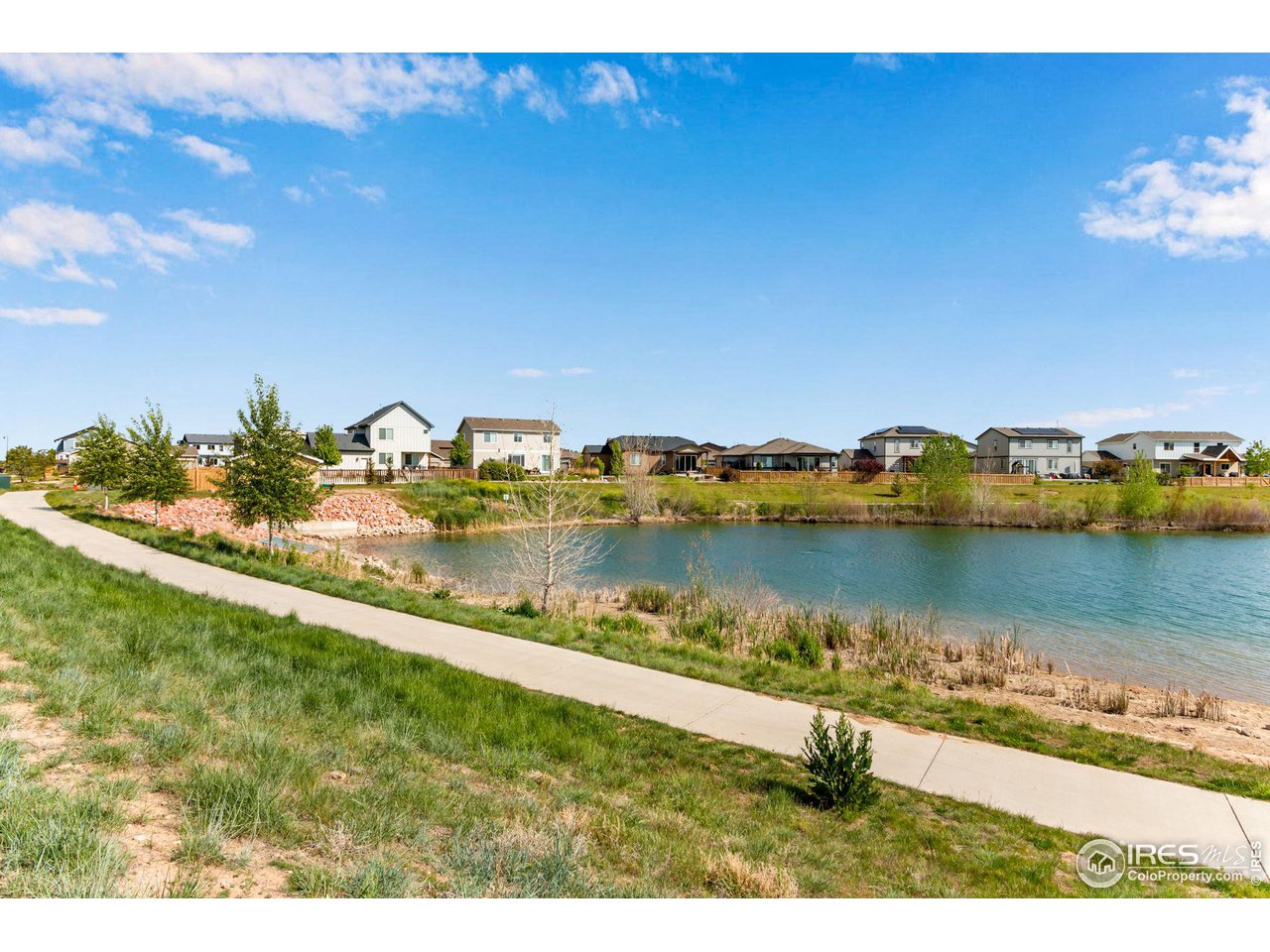 5536 Long Drive Timnath, CO 80547 - Photo 10 of 24 a view of a lake with houses in the back
