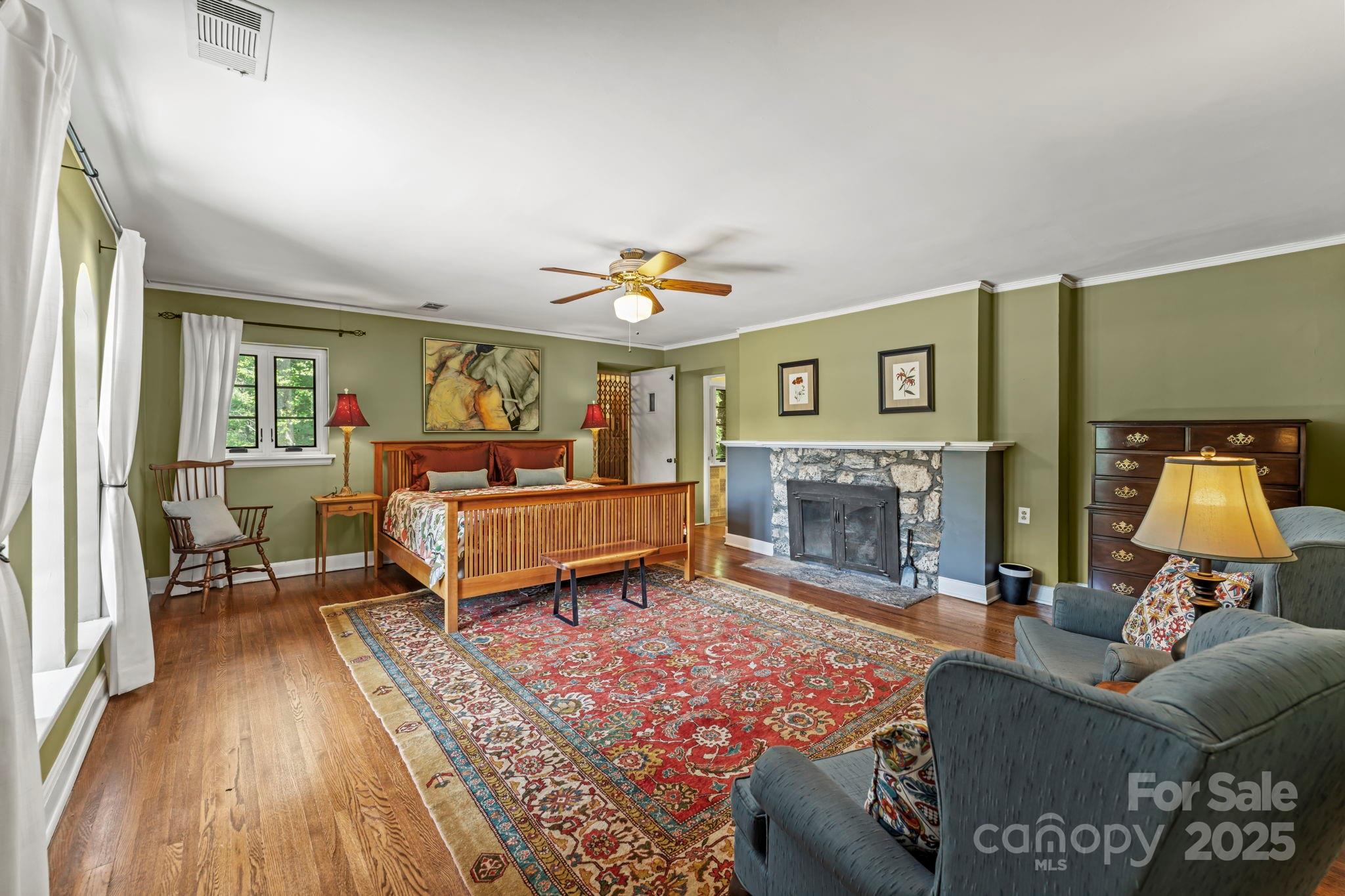 222 Stone Hedge Lane Tryon, NC 28782 - Photo 21 of 48 a living room with furniture and a fireplace