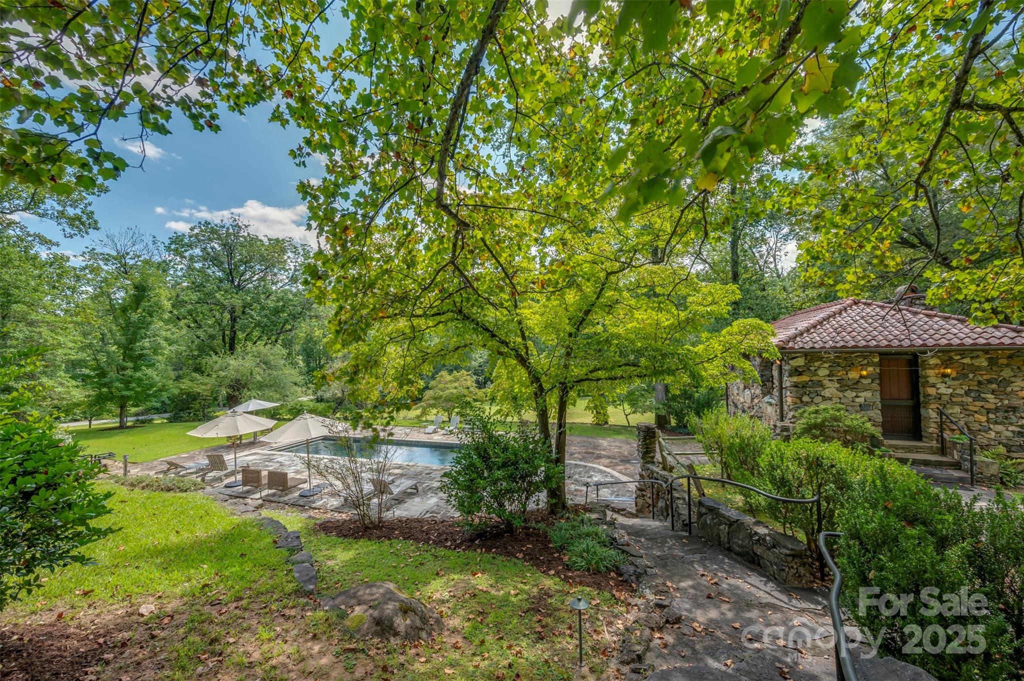 222 Stone Hedge Lane Tryon, NC 28782 - Photo 42 of 48 a view of a garden