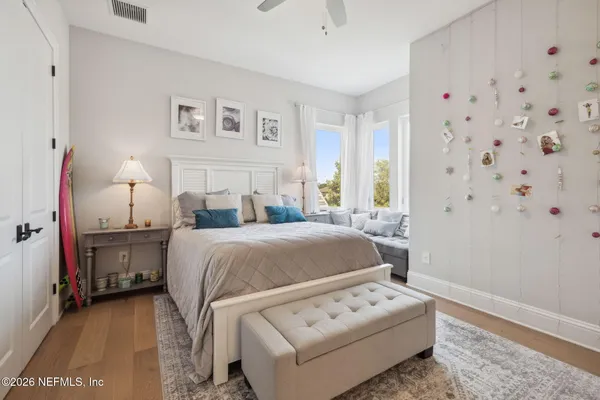 a view of a golf course with a lake