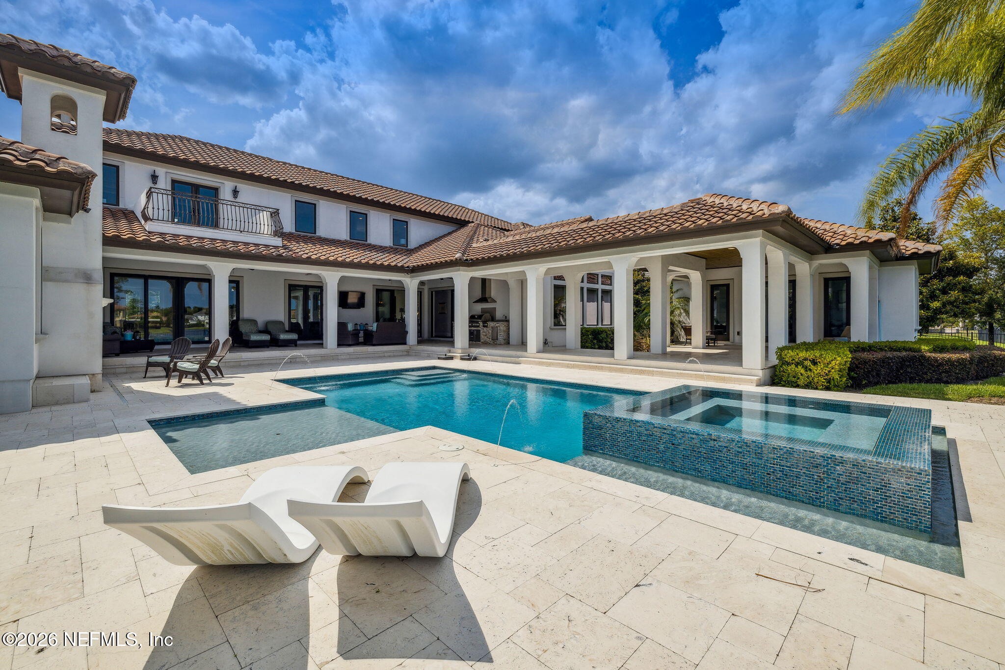 5275 Bentpine Cove Road Jacksonville, FL 32224 - Photo 65 of 95 a view of a house with swimming pool and sitting area