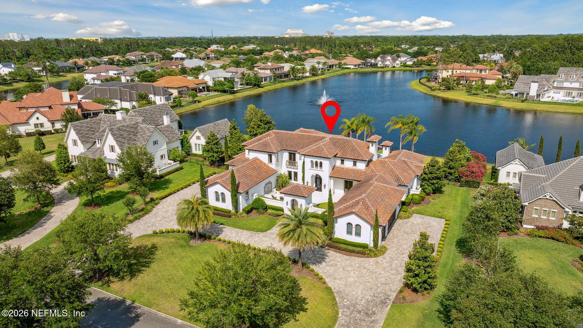 5275 Bentpine Cove Road Jacksonville, FL 32224 - Photo 75 of 95 an aerial view of a house with a lake view