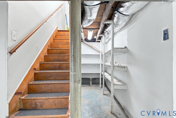865 Sulphur Spring Road Prospect, VA 23960 - Photo 31 of 40 Wood-finish stairs with risers and a wood handrail