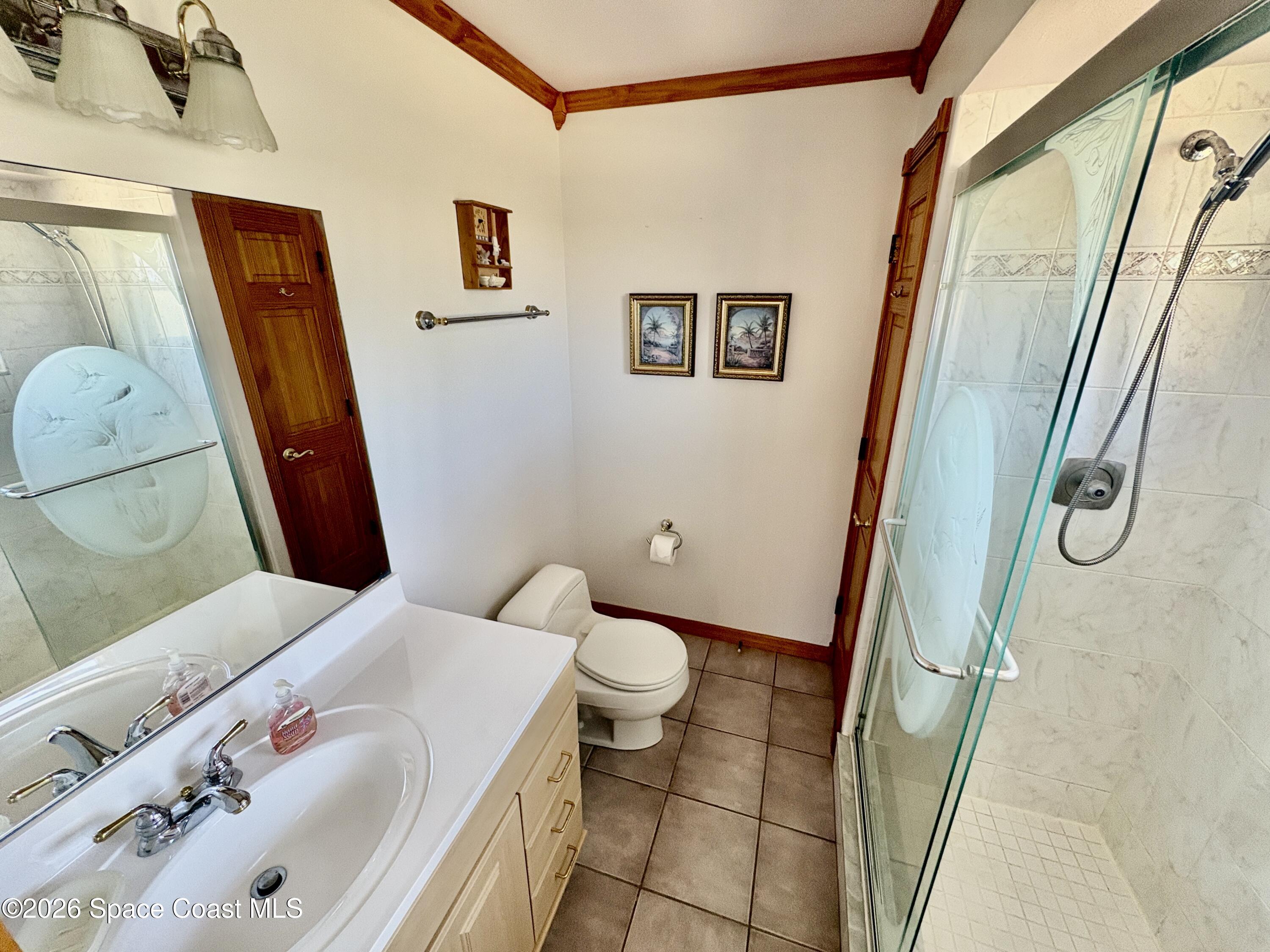 585 Crystal Mist Road Northwest Palm Bay, FL 32907 - Photo 10 of 21 a bathroom with a sink and toilet