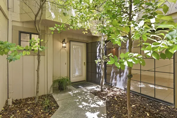 a view of a front door of the house